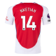 adidas Arsenal Eddie Nketiah Home Jersey w/ EPL + No Room For Racism Patches 24/25 (Better Scarlet/White)