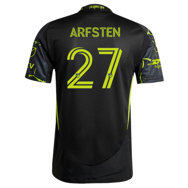 adidas Max Arfsten Columbus Crew Away Jersey w/ MLS Patches 25/26 (Black/Yellow)