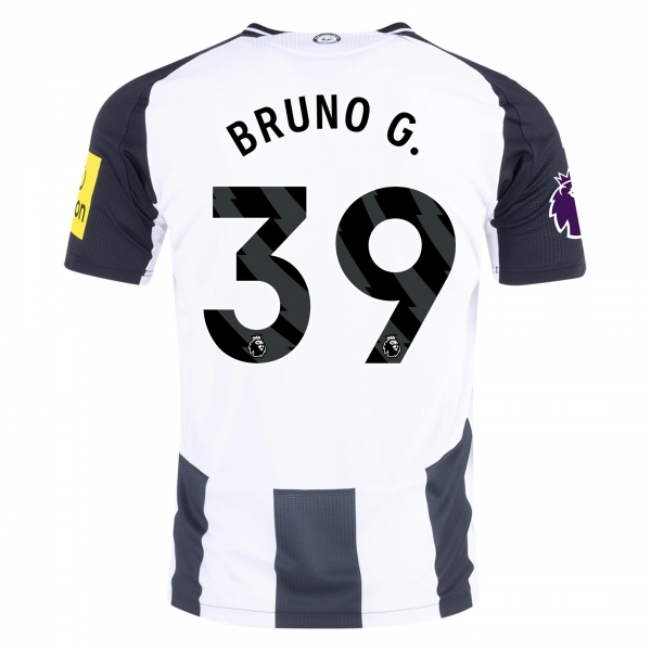 Adidas Newcastle United Bruno Guimarães Home Jersey w/ EPL Patch 24/25 (Black/White)