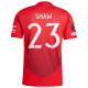 adidas Manchester United Luke Shaw Home Jersey w/ Europa League Patches 24/25 (MUFC Red/Bright Red)