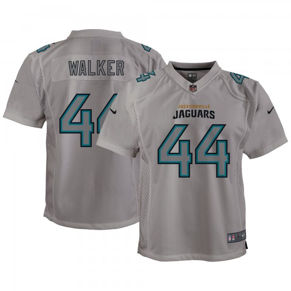 Youth Jacksonville Jaguars #44 Travon Walker Nike Gray Atmosphere Game Jersey