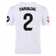 adidas Carvajal Real Madrid Home Jersey w/ La Liga Patches 24/25 (White/Black)