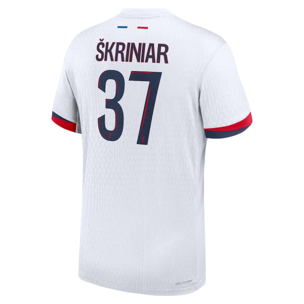 Nike Paris Saint-Germain Milan Škriniar Away Jersey 24/25 (White/Midnight Navy)