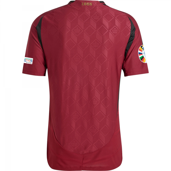 adidas Belgium Home Jersey w/ Euro 2024 Patches 24/25 (Burgundy)