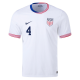 Nike Mens United States Tyler Adams Match Home Jersey 24/25 (White/Obsidian)