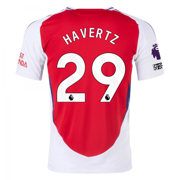adidas Arsenal Kai Havertz Home Jersey w/ EPL + No Room For Racism Patches 24/25 (Better Scarlet/White)