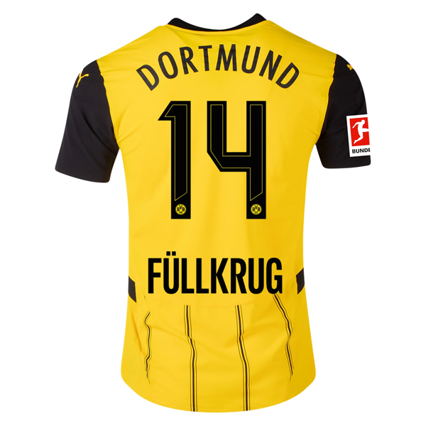 Puma Borussia Dortmund Niclas Füllkrug Home Jersey w/ Bundesliga Patch 24/25 (Faster Yellow/Puma Black)
