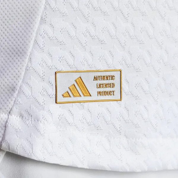 adidas Jude Bellingham Real Madrid Home Jersey w/ La Liga Patches 24/25 (White/Black)