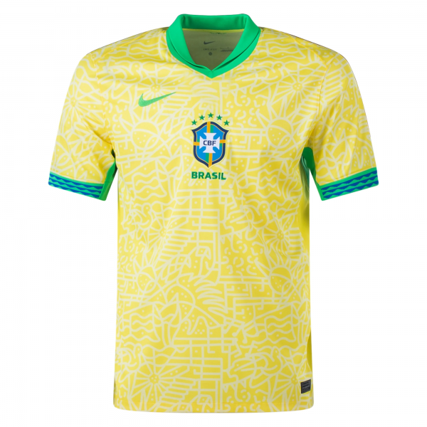 Nike Brazil Home Jersey 24/25 (Dynamic Yellow/Lemon Chiffon/Green Spark)