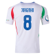 adidas Italy Jorginho Away Jersey w/ Euro 2024 Patches 24/25 (White)
