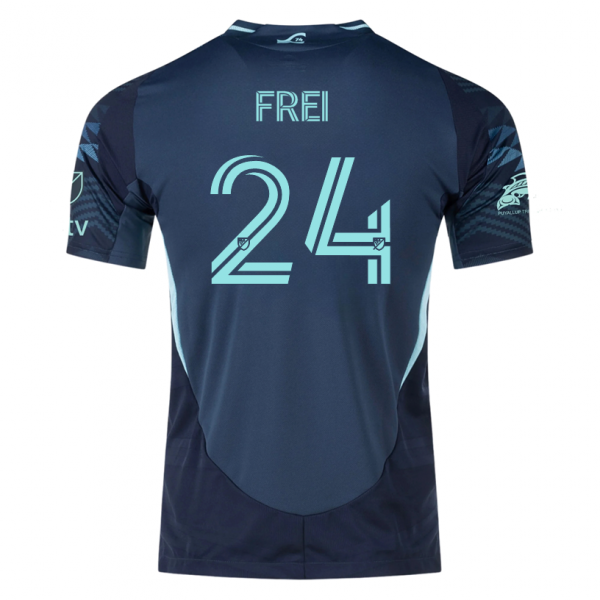 adidas S. Frei Seattle Sounders Away Jersey 25/26 w/ MLS Patches & Sponsor (Aura Ink)