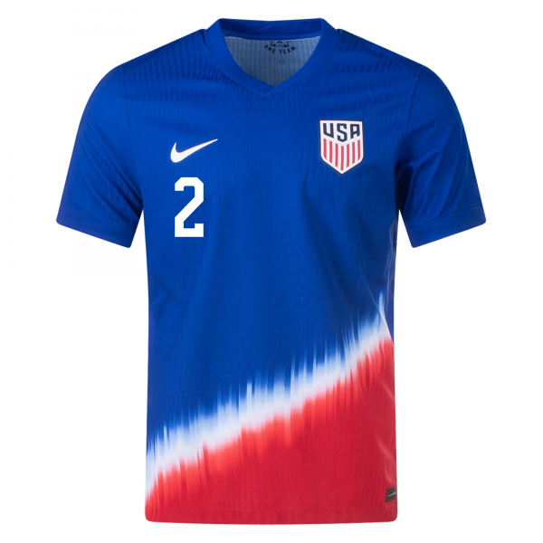 Nike United States Match Sergiño Dest Away Jersey 24/25 (Old Royal/Sport Red/White)