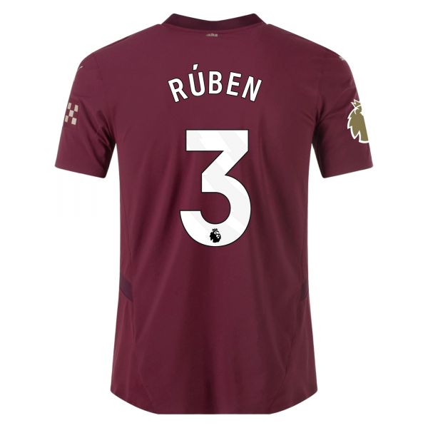 Puma Manchester City Rúben Dias Third Jersey w/ EPL + Club World Cup Patch 24/25 (Dark Jasper)
