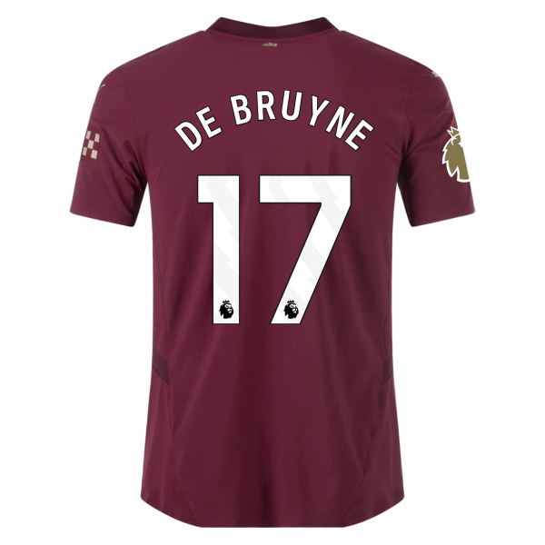Puma Manchester City Kevin De Bruyne Third Jersey w/ EPL + Club World Cup Patch 24/25 (Dark Jasper)