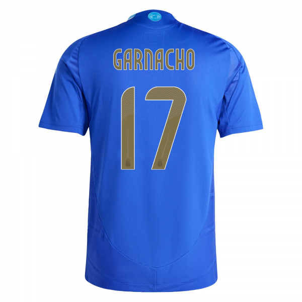 adidas Argentina Alejandro Garnacho Away Jersey 24/25 (Lucid Blue/Blue Burst)