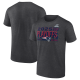 Men's New England Patriots  Heather Charcoal 2025 NFL Playoffs Ready T-Shirt