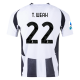 adidas Juventus Timothy Weah Home Jersey w/ Serie A Patch 24/25 (White/Black)