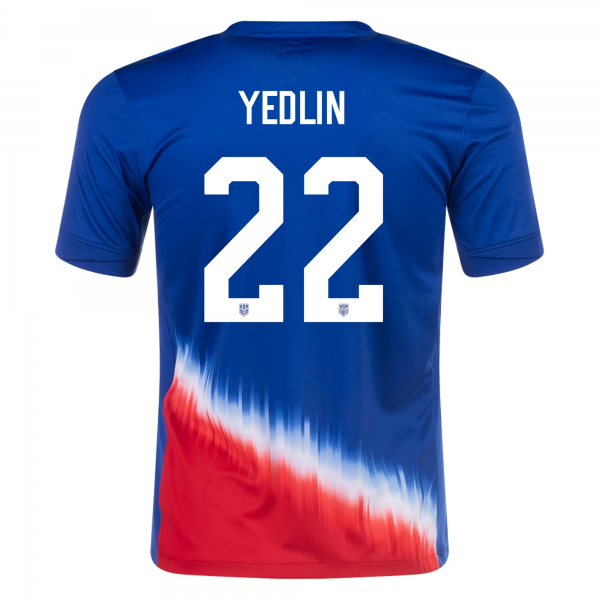 Nike Mens United States Deandre Yedlin Away Jersey 24/25 (Old Royal/Sport Red)