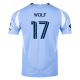 adidas Hannes Wolf New York City FC Home Jersey 25/26 w/ MLS Patches (Bahia Light Blue)