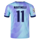 adidas Arsenal Gabriel Martinelli Third Jersey w/ Champions League Patches 24/25 (Clear Aqua/Light Flash Purple)