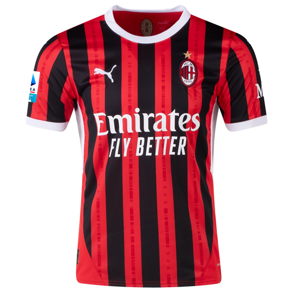 Puma AC Milan Noah Okafor Home Jersey w/ Serie A Patch 24/25 (Puma Red/Puma Black)