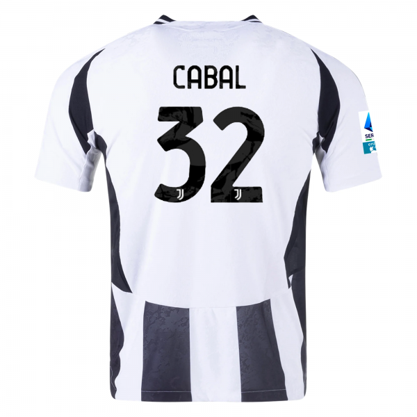 adidas Juventus Juan Cabal Home Jersey w/ Serie A Patch 24/25 (White/Black)