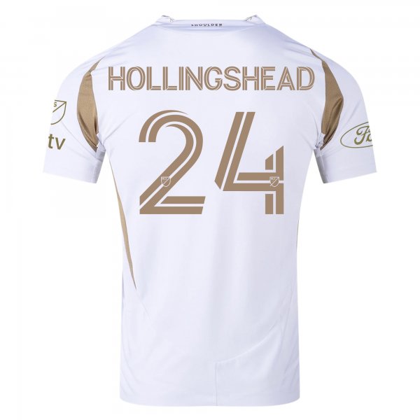 adidas Eddie Segura LAFC Away Jersey w/ MLS + Apple + Ford Logo 25/26 (White/Gold)