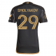adidas Artem Smolyakov LAFC Home 2025 Jersey w/ MLS + Apple TV + Ford Patches (Black/Gold)