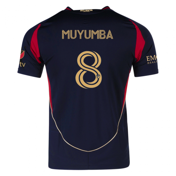 adidas Tristan Muyumba Atlanta United Home Jersey w/ MLS Patches 25/26 (Red/Black)