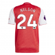 adidas Reiss Nelson Arsenal FC Home Jersey 25/26 w/ EPL Patch (Better Scarlet/White