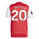 adidas Nuno Tavares Arsenal FC Home Jersey 25/26 w/ EPL Patch (Better Scarlet/White