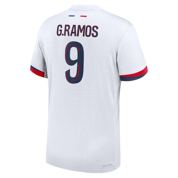 Nike Paris Saint-Germain Authentic Gon?alo Ramos Away Jersey 24/25 (White/Midnight Navy)