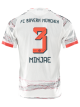 adidas Minjae Away Jersey 25/26 w/ Sponsor + Meister Bundesliga Patch (White/Red)