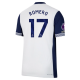 Nike Tottenham Cristian Romero Home Jersey w/ EPL + No Room For Racism Patches 24/25 (White/Binary Blue)