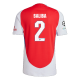 adidas Arsenal William Saliba Home Jersey w/ Champions League Patches 24/25 (Better Scarlet/White)