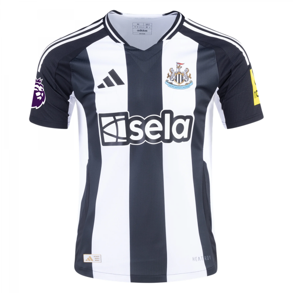 Adidas Newcastle United Joelinton Home Jersey w/ EPL Patch 24/25 (Black/White)