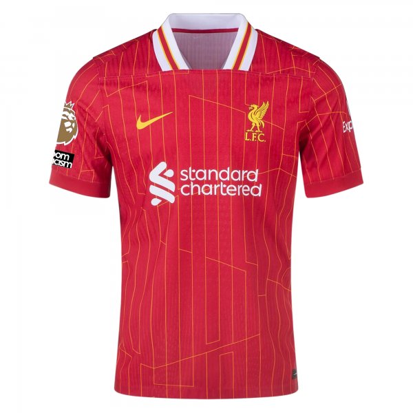 Nike Liverpool Match Home Jersey w/ Champions Nameset + EPL 2025 (Gym Red/Chrome Yellow) (Copy)
