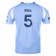 adidas Birk Risa New York City FC Home Jersey 25/26 w/ MLS Patches (Bahia Light Blue)
