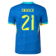Nike Brazil Endrick Away Jersey 24/25 Soar/Dynamic Yellow)