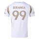 adidas Denis Bouanga LAFC Away Jersey w/ MLS + Apple + Ford Logo 25/26 (White/Gold)