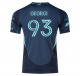 adidas Georgi Minoungou Seattle Sounders Away Jersey 25/26 w/ MLS Patches & Sponsor (Aura Ink)