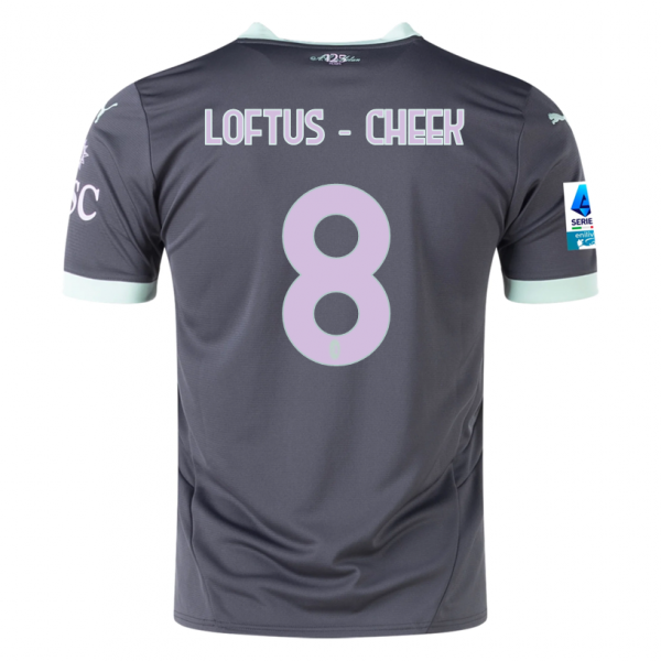 Puma AC Milan Ruben Loftus - Cheek Third Jersey w/ Serie A Patch 24/25 (Shadow Gray/Fresh Mint)