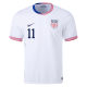 Nike Mens United States Brenden Aaronson Match Home Jersey 24/25 (White/Obsidian)