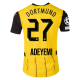 Puma Borussia Dortmund Karim Adeyemi Home Jersey w/ Champions League Patches 24/25 (Faster Yellow/Puma Black)