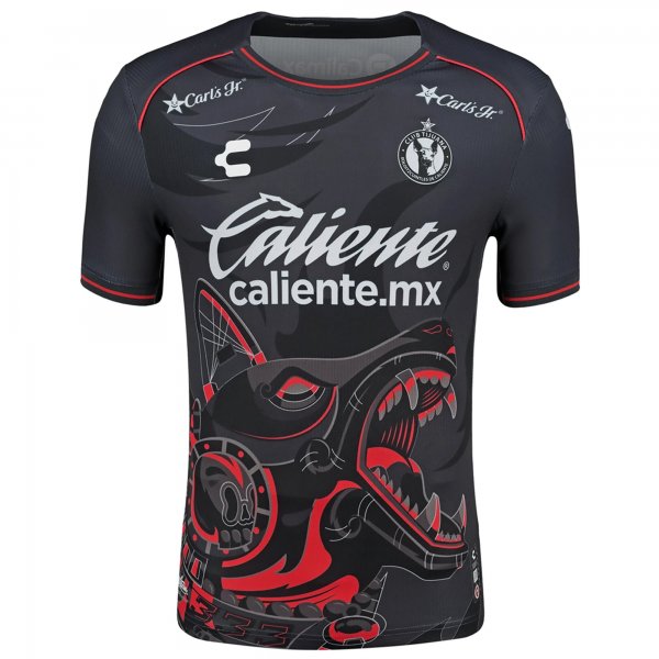 Charly Kevin Castaneda Xolos de Tijuana Third Jersey 24/25 (Black/Red)