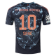 adidas Bayern Munich Leroy Sane Away Jersey w/ Champions League Patches 24/25 (Black/Copper/Blue)