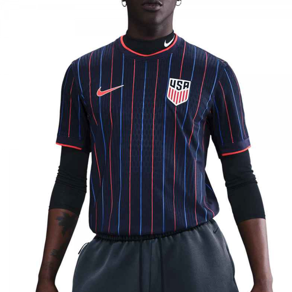 Nike Mens United States Away Match Jersey 25/26 (Obsidian/Challenge Red)