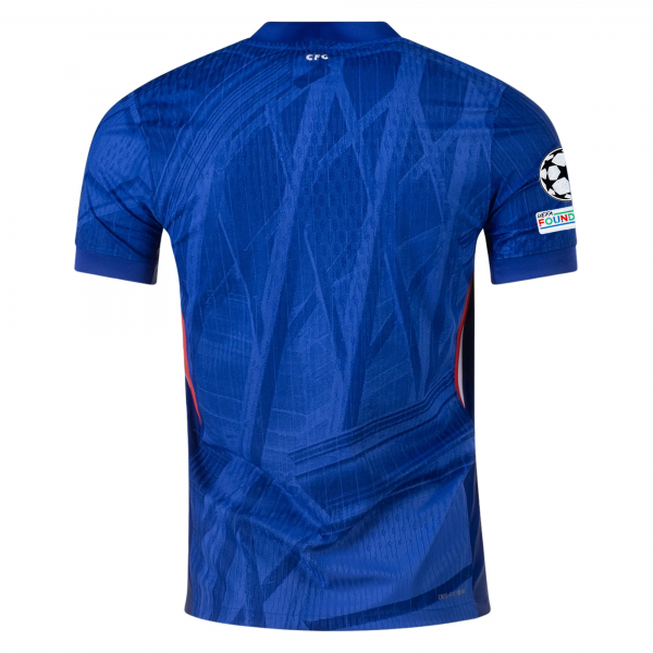 Nike Chelsea Home Jersey 25/26 w/ Champions League Patches 496 (Rush Blue/White/Speed Red)