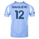 adidas Strahinja Tanasijević New York City FC Home Jersey 25/26 w/ MLS Patches (Bahia Light Blue)