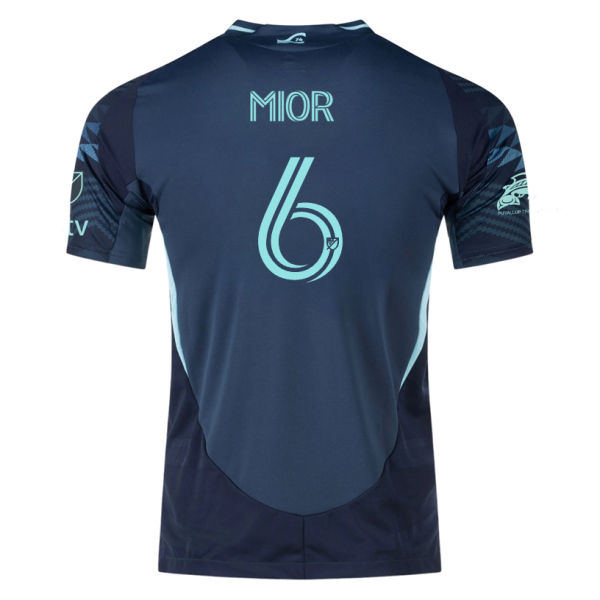 adidas J. Mior Seattle Sounders Away Jersey 25/26 w/ MLS Patches & Sponsor (Aura Ink)